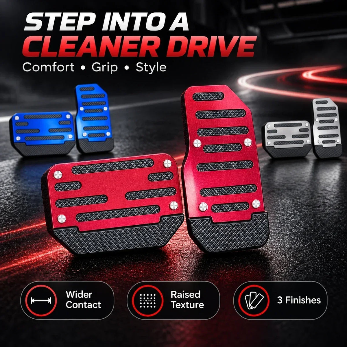 🚗NonSlip Universal Automatic Foot Brake Gas Cover Pad Pedal Accessories Car