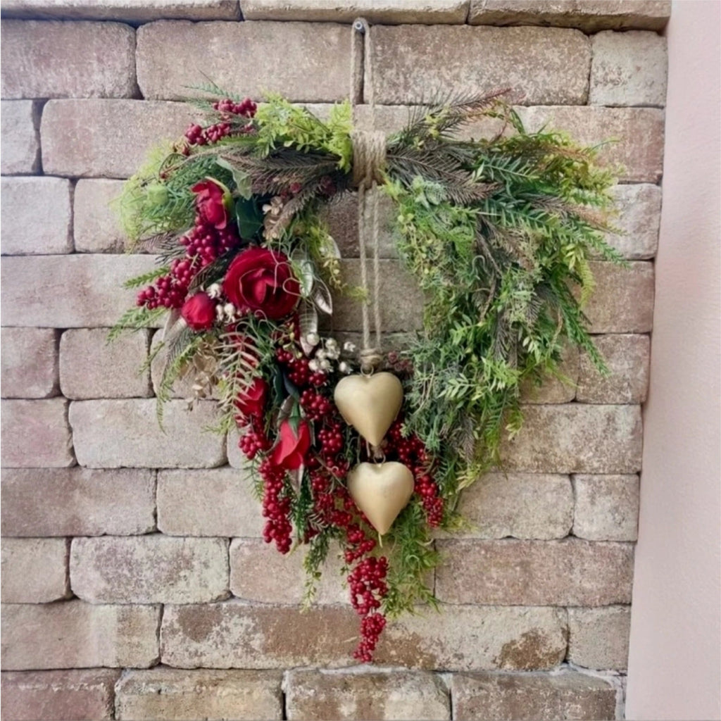 ❤️ Valentine’s Day Farmhouse Valentine Heart Wreath