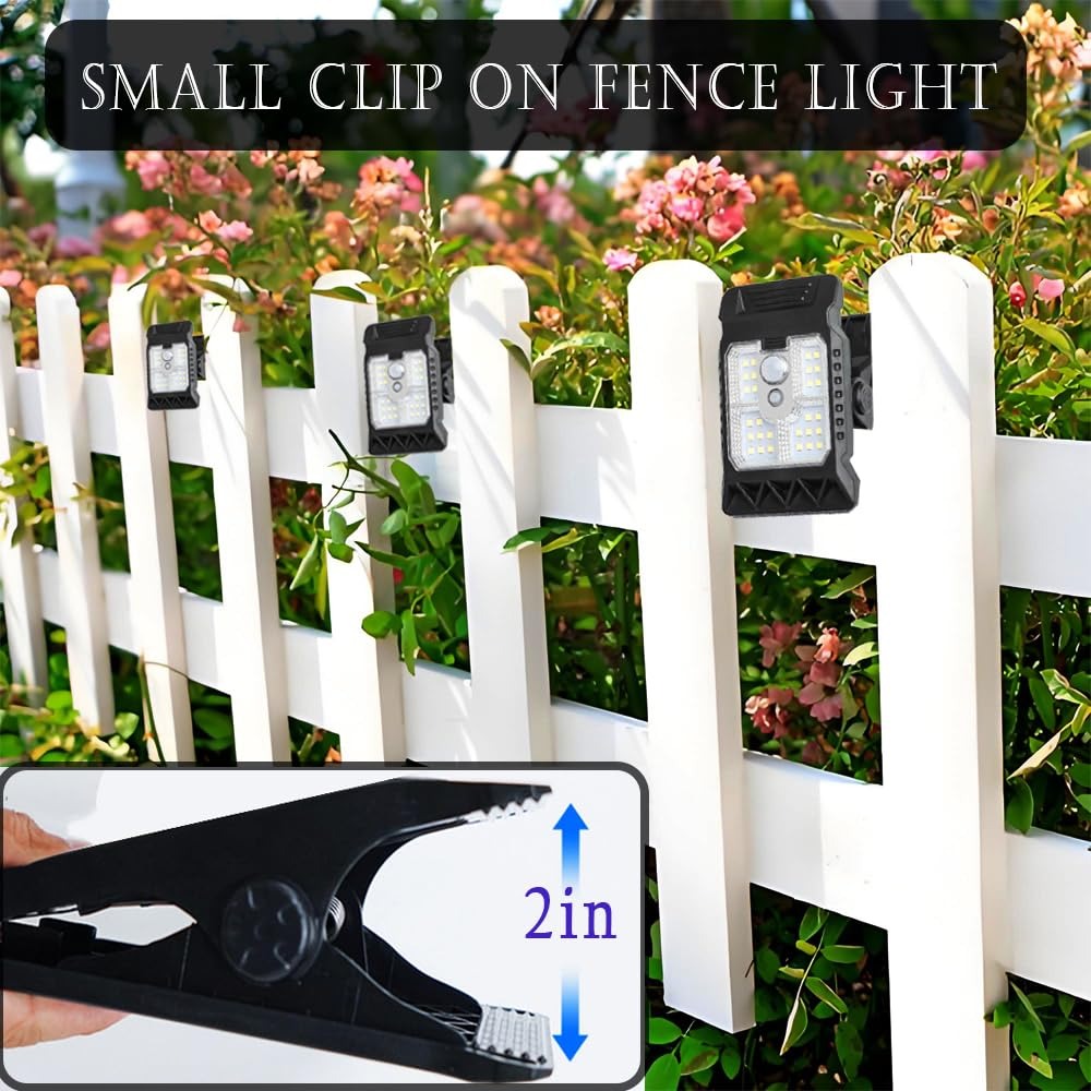 Solar Motion Sensor Lights Auto On/Off, Weatherproof & Powerful