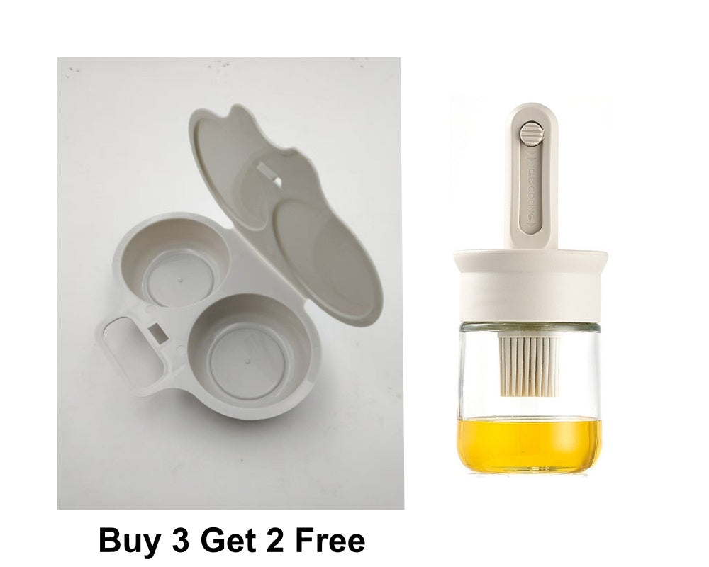 ⏰Microwave Egg Poacher with Lid & Handle