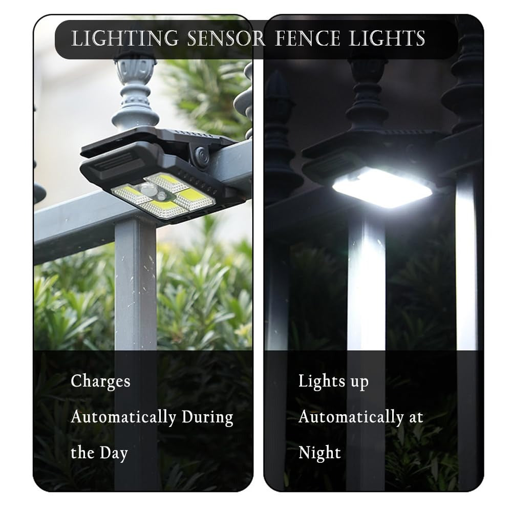 Solar Motion Sensor Lights Auto On/Off, Weatherproof & Powerful