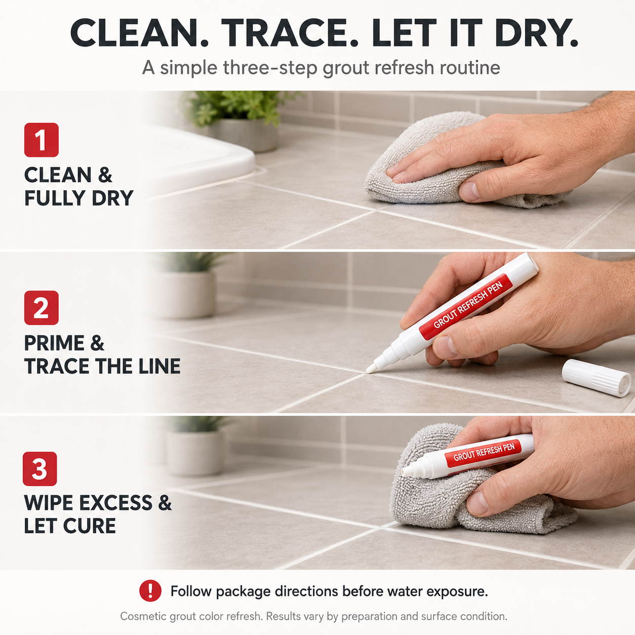 Anti-Mould & Waterproof Joint Pen for Ceramic Tiles
