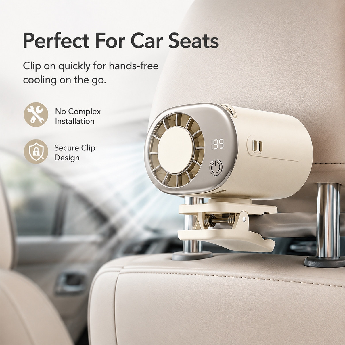 Car Clip AC Fan