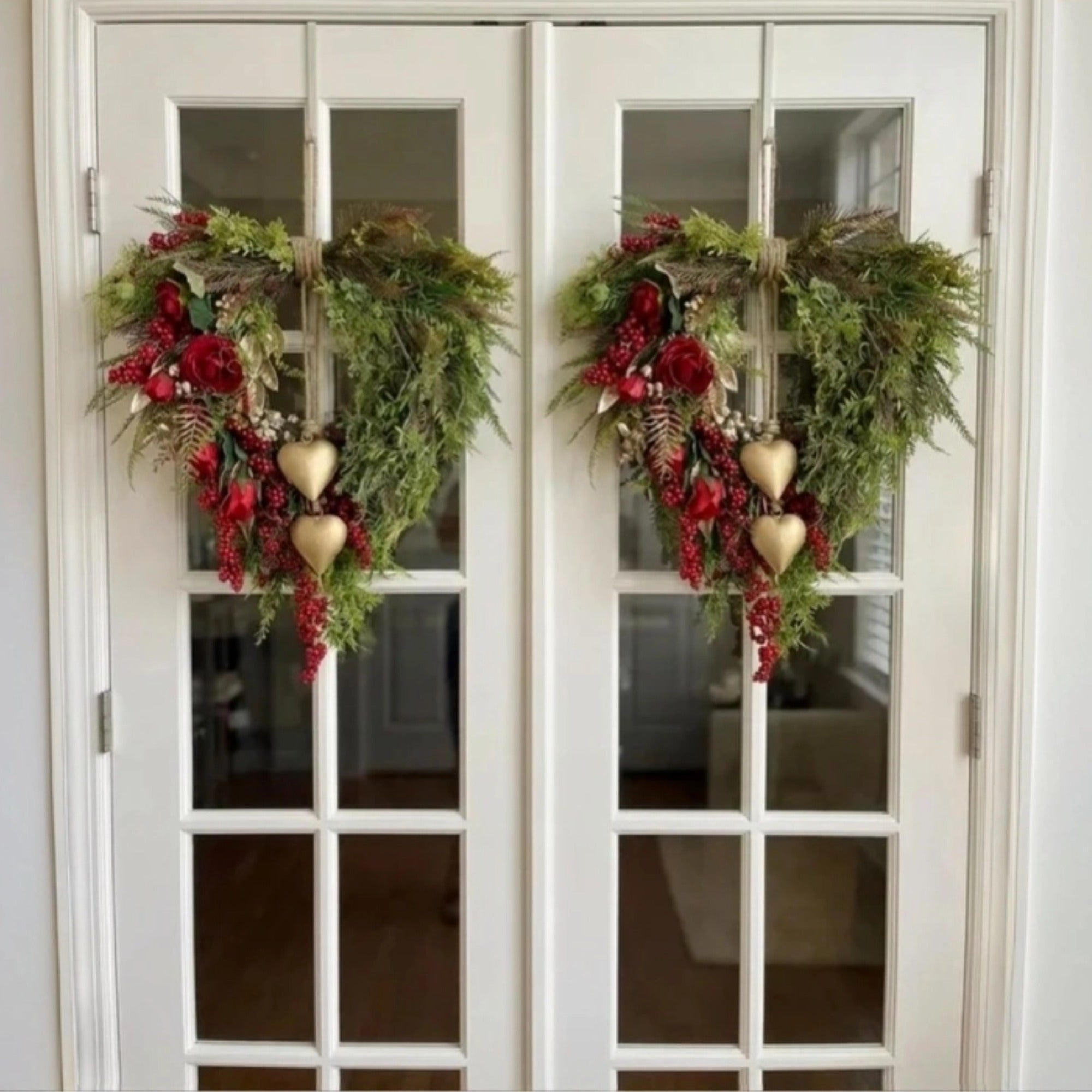 ❤️ Valentine’s Day Farmhouse Valentine Heart Wreath