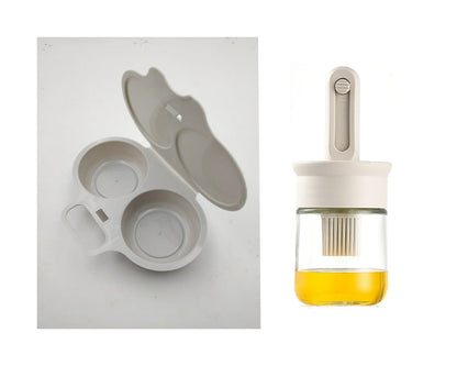 ⏰Microwave Egg Poacher with Lid & Handle