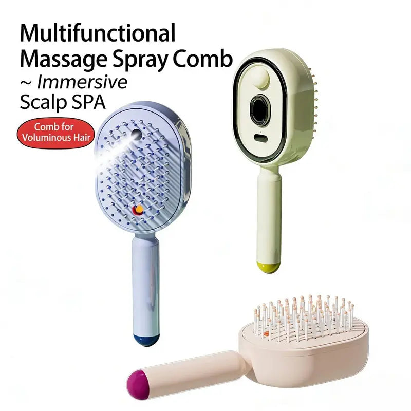 Electric Mist-Spraying Massage Cushion Brush