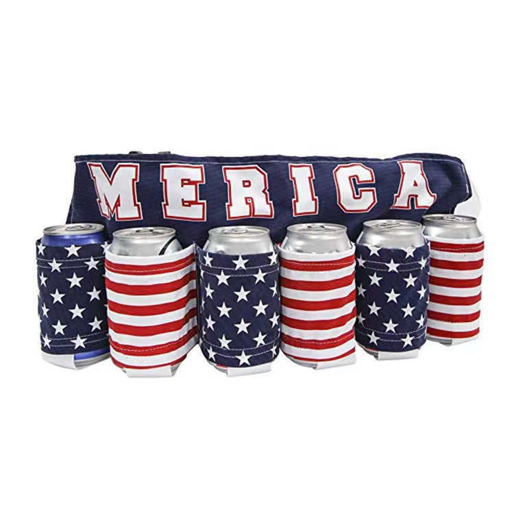 Novelty Beer Belt Holster (6-Pack) – Adjustable Belt – A Must-Have for BBQs and July 4th Parties