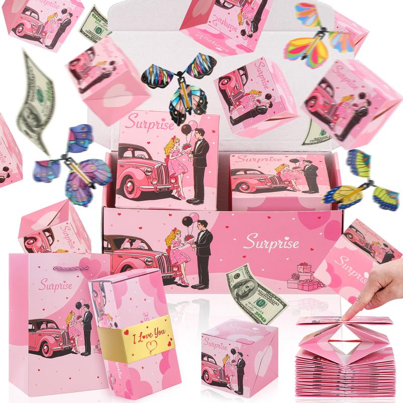 Surprise Pop-Up Gift Box with Flying Toys