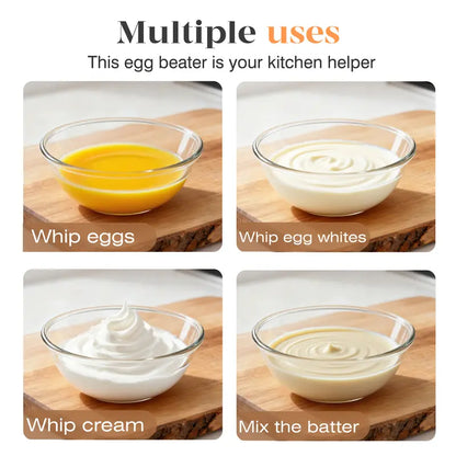 2PCS Stainless Steel Hand-Push Spinning Wire Whisk🍳