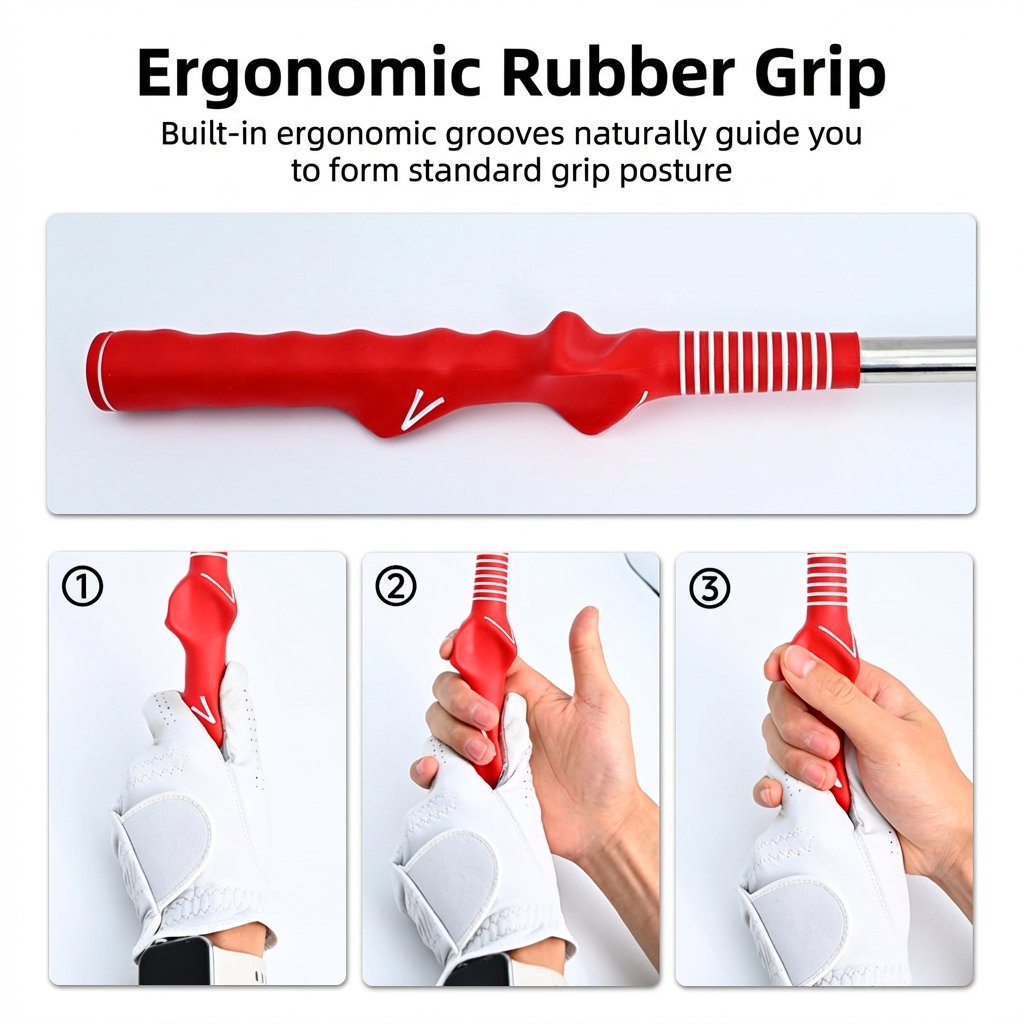 Golf Club Grip Trainer – Hand Posture & Swing Correction Tool