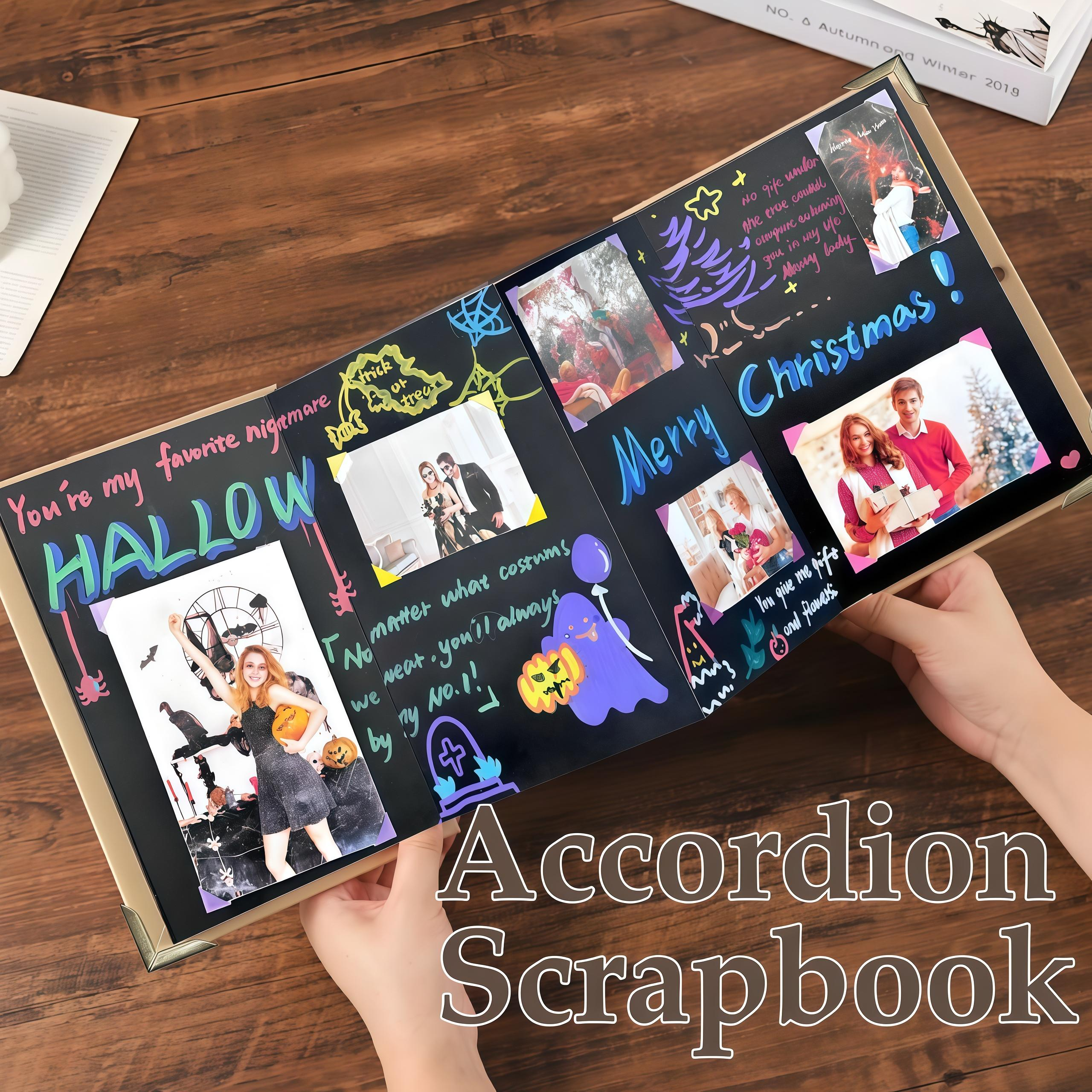 📚Accordion Foldable Scrapbook Album
