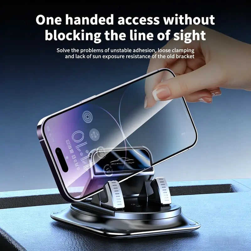 Universal 360° Rotation Car Phone Mount - Dashboard Phone Holder for All Smartphones
