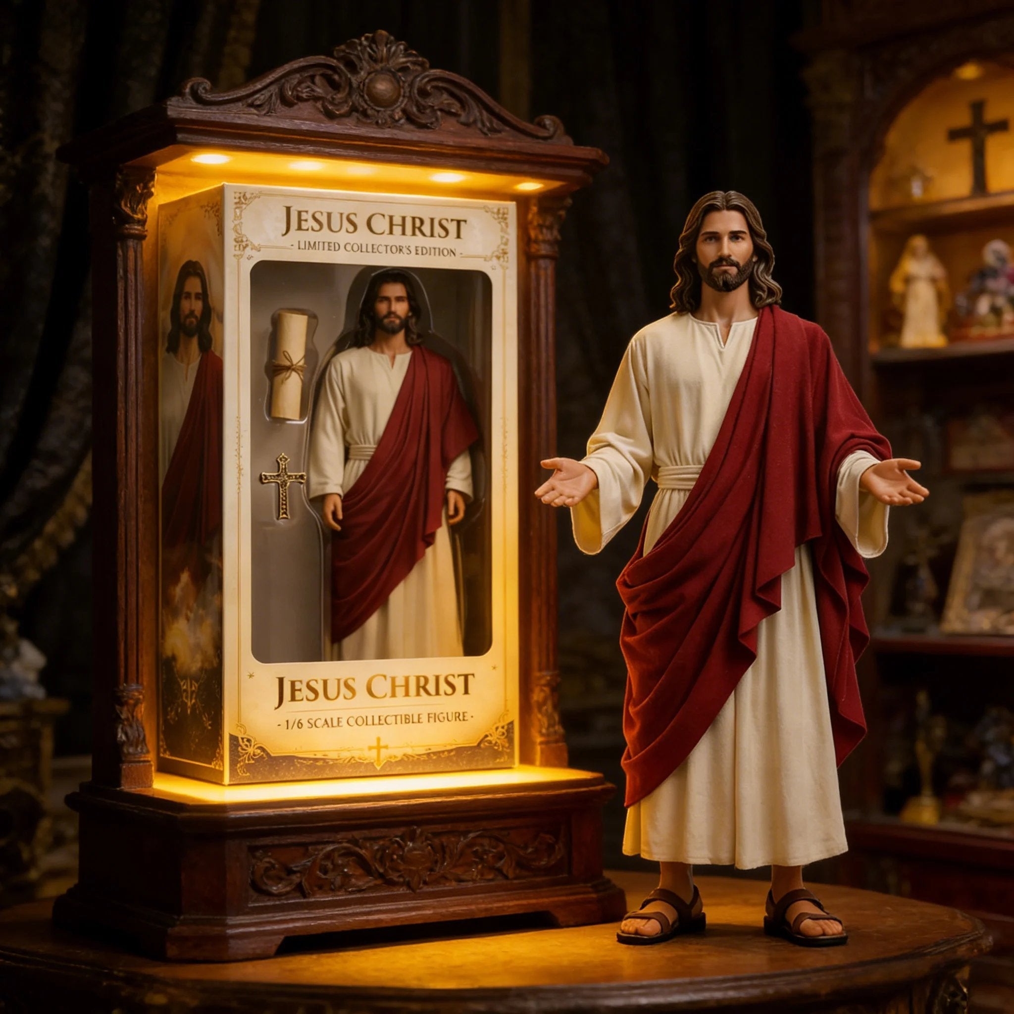 Handcrafted Jesus Figure – A Daily Reminder of Faith, Peace & Comfort