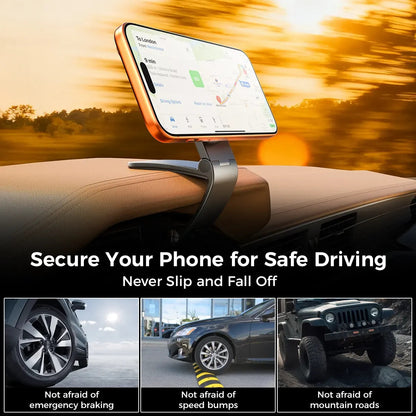 Magnetic Car Phone Mount, Hands Free Cell Phone Holder Clip Car Accessories