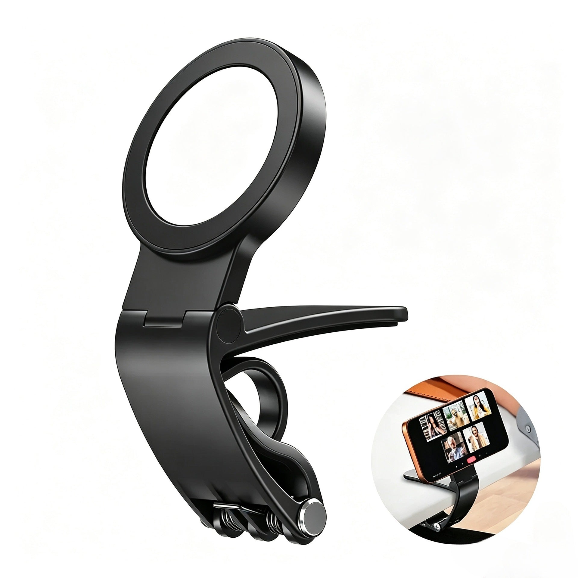 Magnetic Car Phone Mount, Hands Free Cell Phone Holder Clip Car Accessories