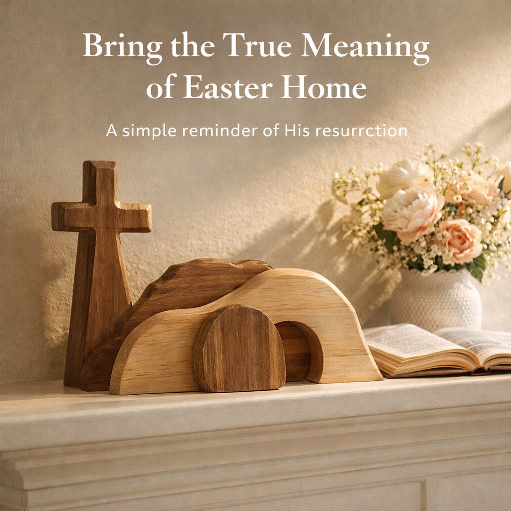 The Wooden Resurrection Cross & Empty Tomb That Reminds Your Family What Easter Is Really About