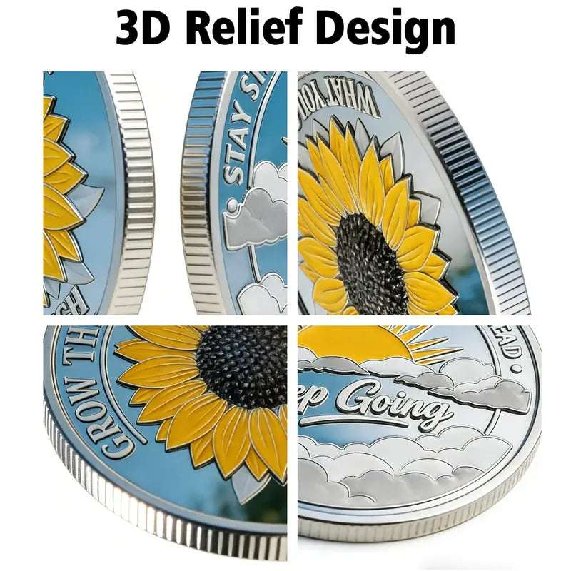 1 Count Cross Design and Resurrection Memorial Coin