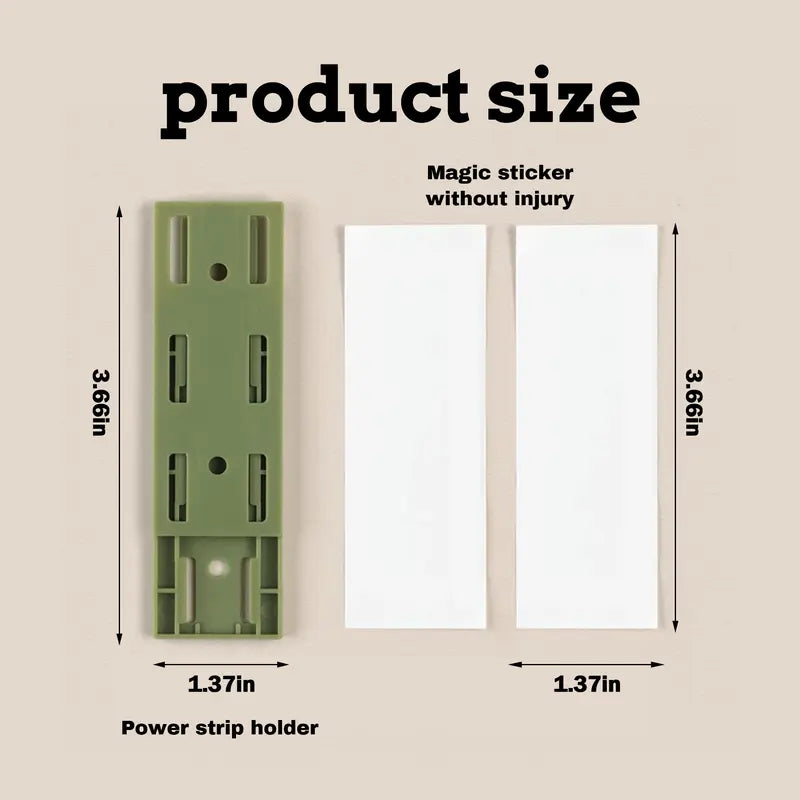 Adhesive Punch-Free Socket Holder, Self Adhesive Desktop Socket Fixer
