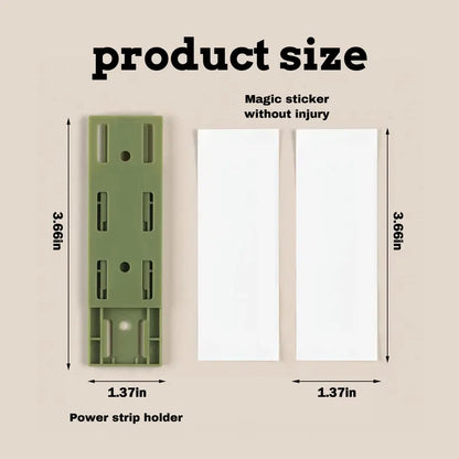 Adhesive Punch-Free Socket Holder, Self Adhesive Desktop Socket Fixer