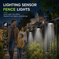 Solar Motion Sensor Lights Auto On/Off, Weatherproof & Powerful