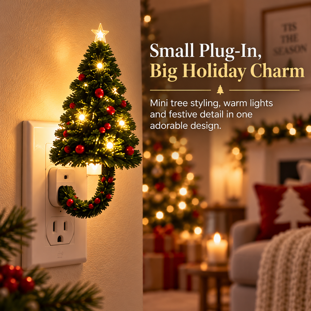 🎄 Christmas Tree Projector Night Light