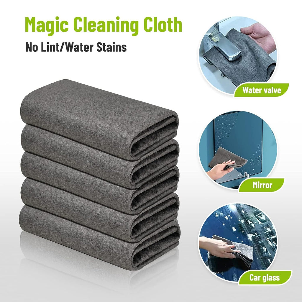 Magic Cleaning Cloth, Reuseable Thickened Streak Free Magic Cleaning Wipes