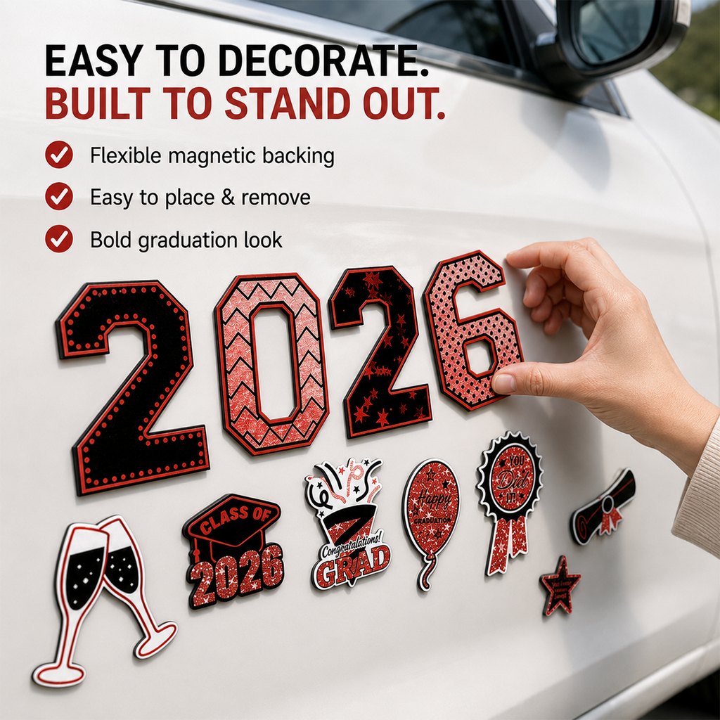 20 Pcs Graduation Magnets 2026 Cruise Door Car Magnets