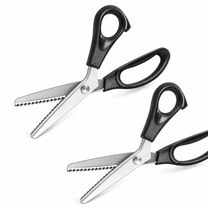 Stainless Steel Zig Zag Scissors with Serrated Teeth