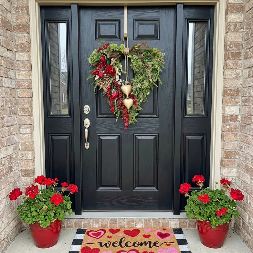 ❤️ Valentine’s Day Farmhouse Valentine Heart Wreath