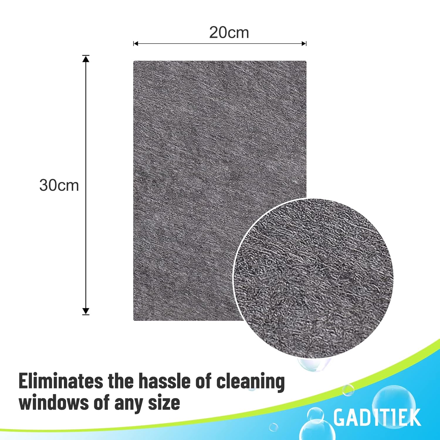 Magic Cleaning Cloth, Reuseable Thickened Streak Free Magic Cleaning Wipes