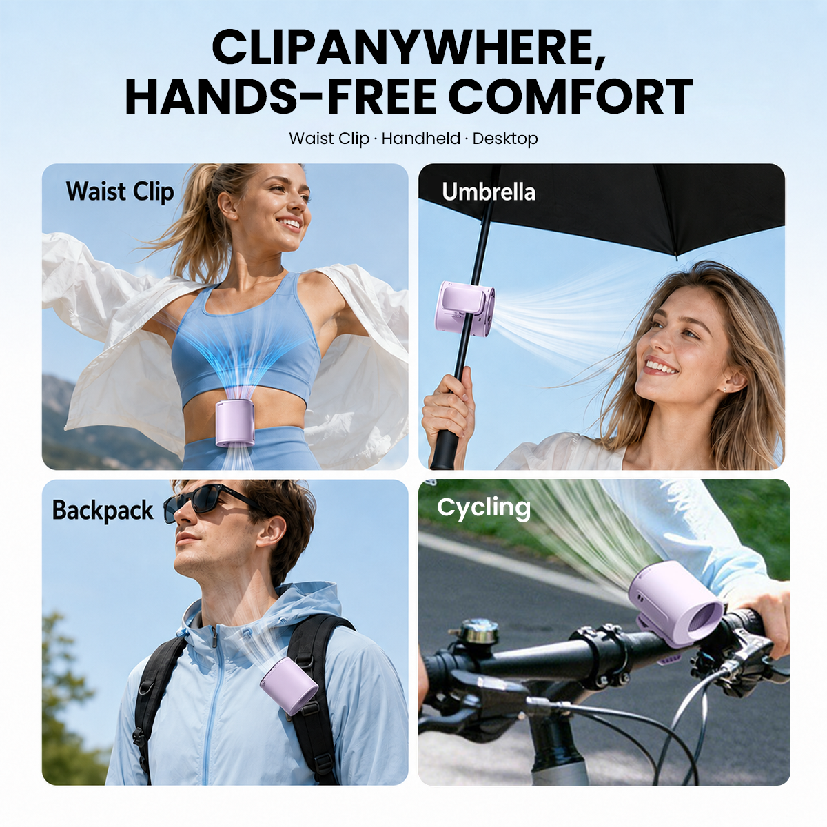 Car Clip AC Fan
