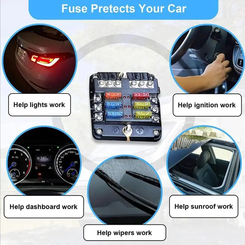 300Pcs Car Fuse Assortment Kit - Mini, Standard & Micro Fuses