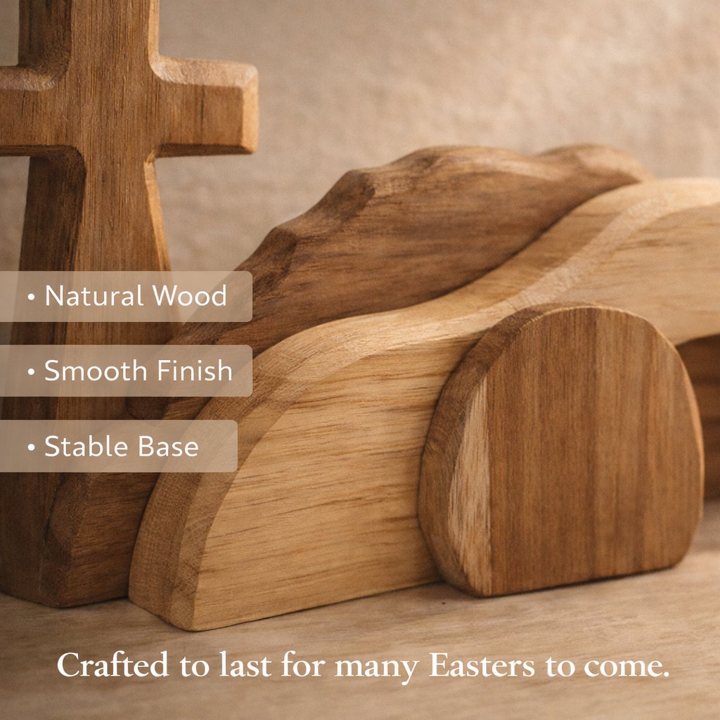 The Wooden Resurrection Cross & Empty Tomb That Reminds Your Family What Easter Is Really About
