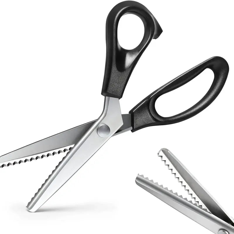 Stainless Steel Zig Zag Scissors with Serrated Teeth