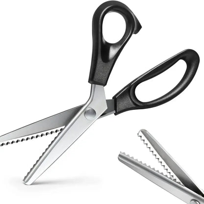 Stainless Steel Zig Zag Scissors with Serrated Teeth
