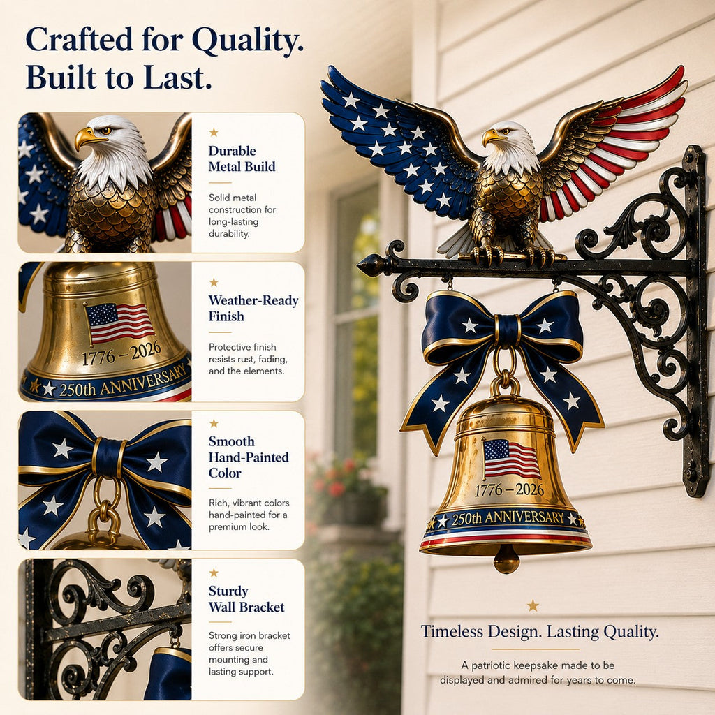 🔔Ring in the Semiquincentennial: 1776-2026 "Spirit of Liberty" Eagle Bell