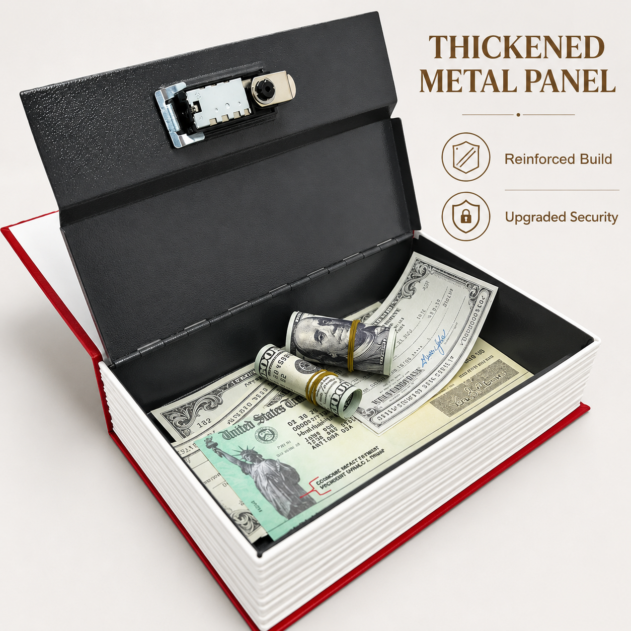 Book Shaped Security Lock Box