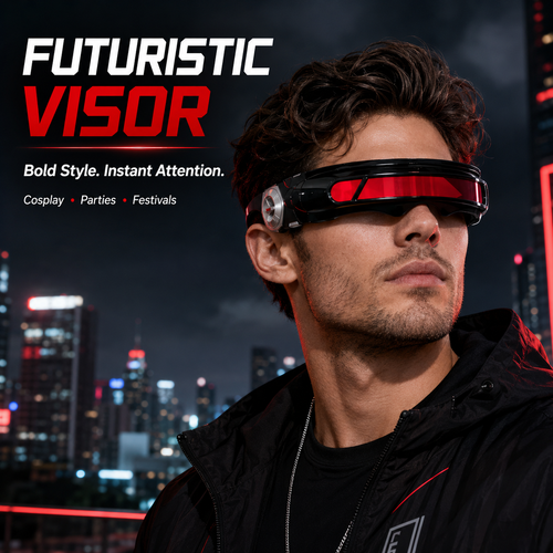 X-Energy Sunglasses Future Hero Visor Cyberpunk Eyewear Props
