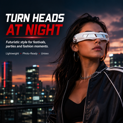 X-Energy Sunglasses Future Hero Visor Cyberpunk Eyewear Props