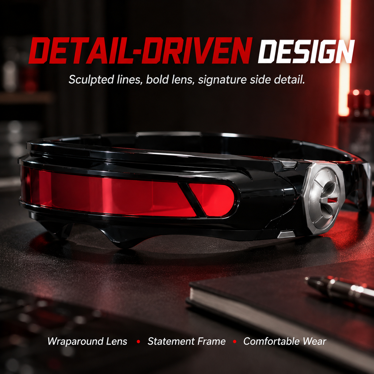 X-Energy Sunglasses Future Hero Visor Cyberpunk Eyewear Props