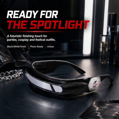 X-Energy Sunglasses Future Hero Visor Cyberpunk Eyewear Props