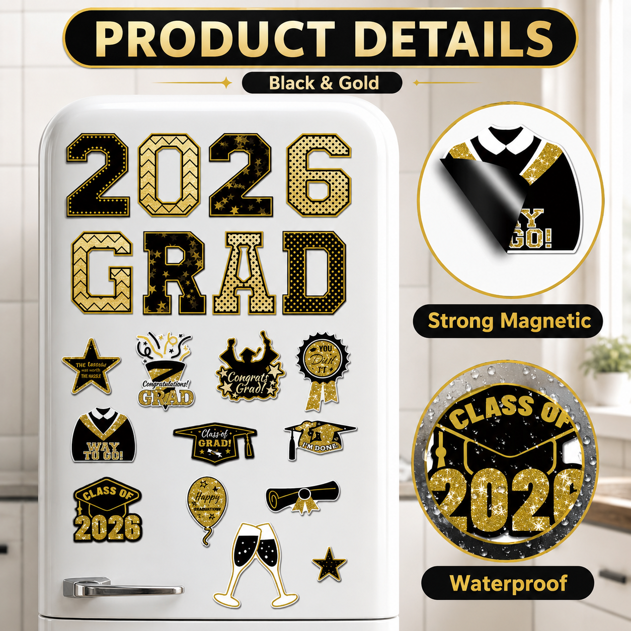 20 Pcs Graduation Magnets 2026 Cruise Door Car Magnets