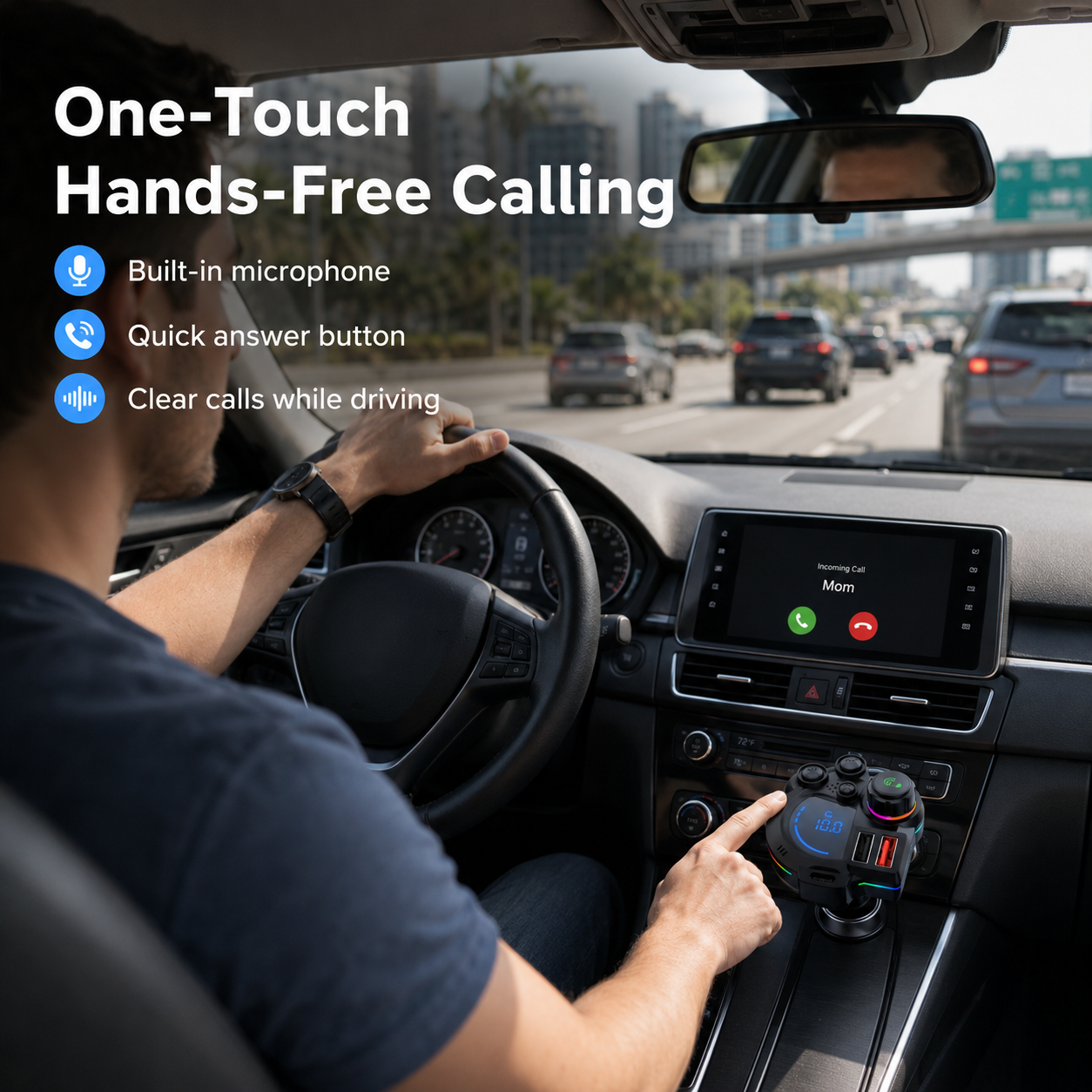 Bluetooth FM Transmitter for Cars