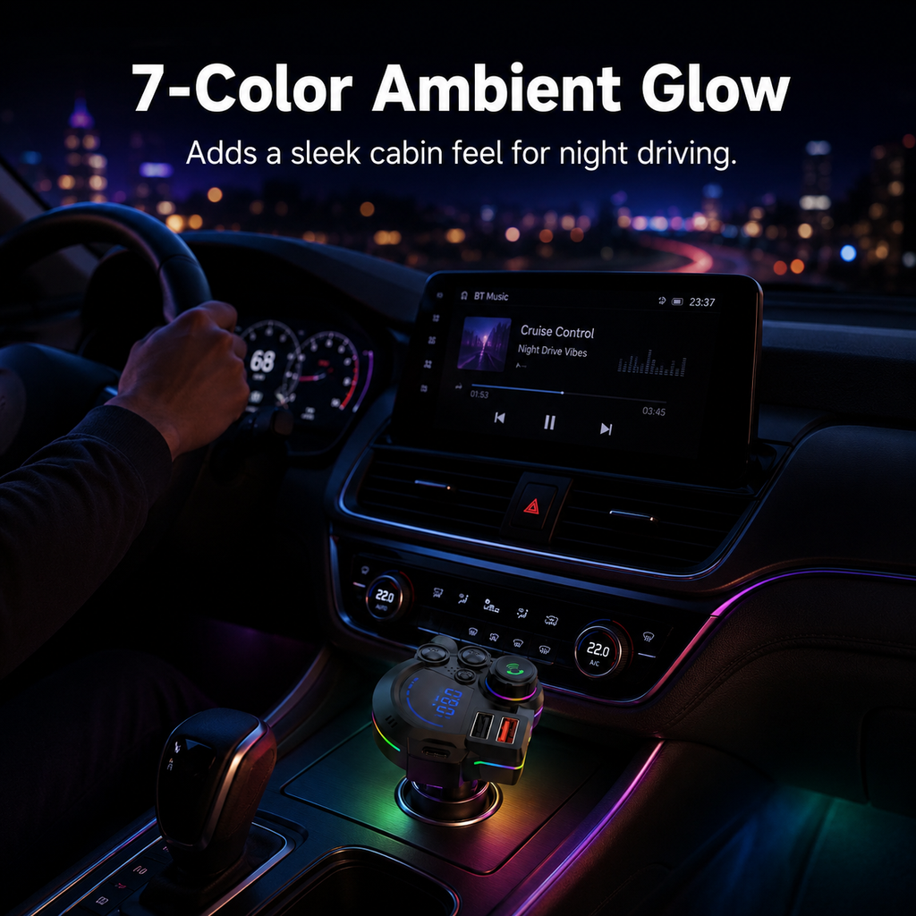 Bluetooth FM Transmitter for Cars