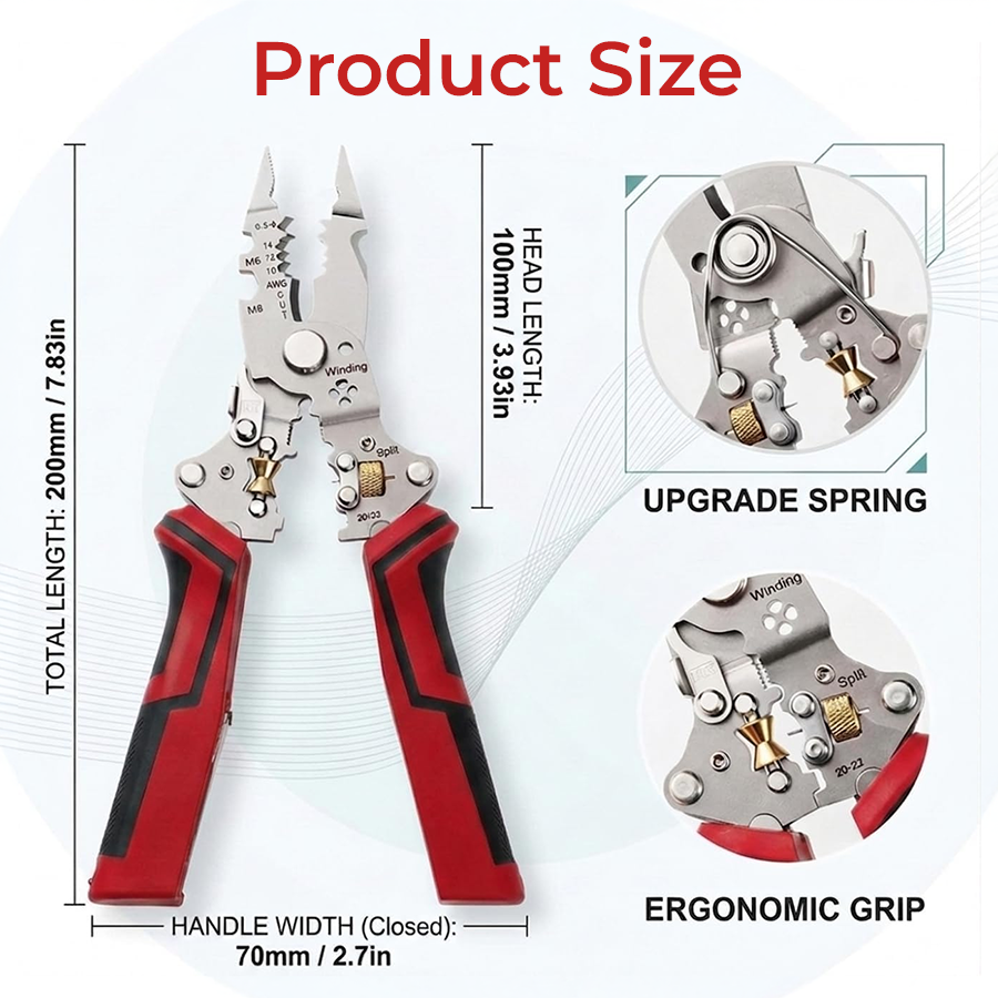 ⚡ 16-in-1 Electrical Pliers with Voltage Tester