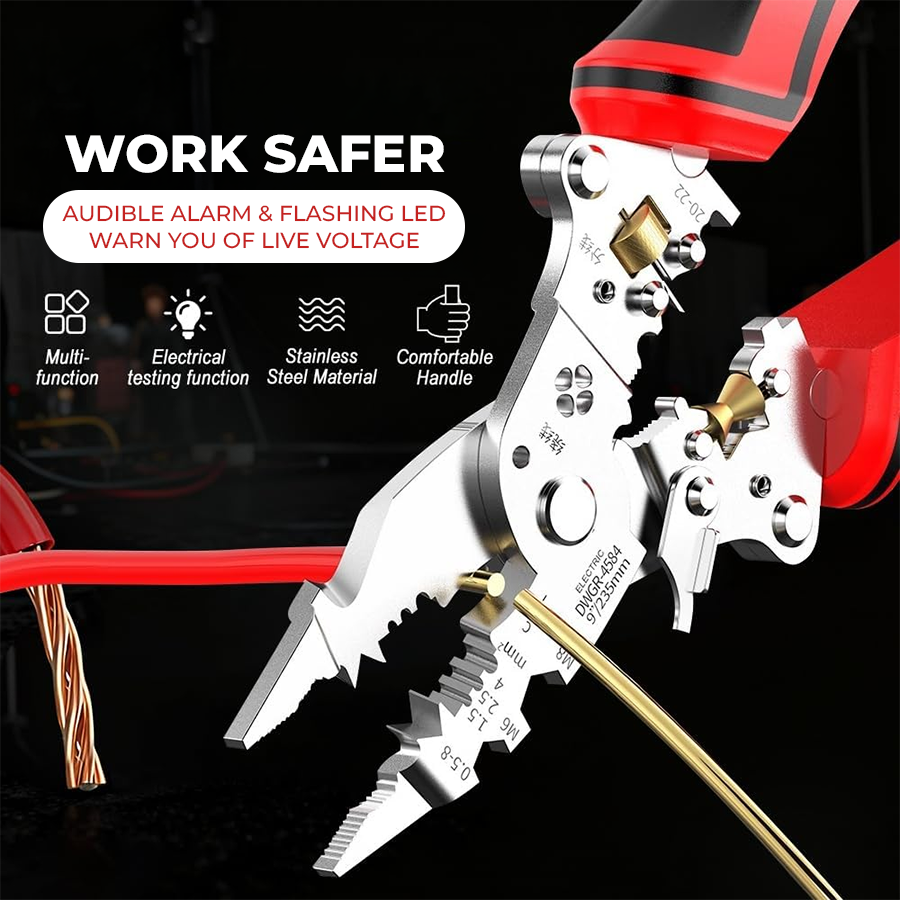 ⚡ 16-in-1 Electrical Pliers with Voltage Tester