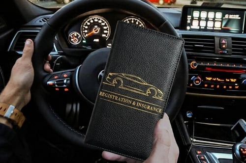 Car Registration & Insurance Card Holder