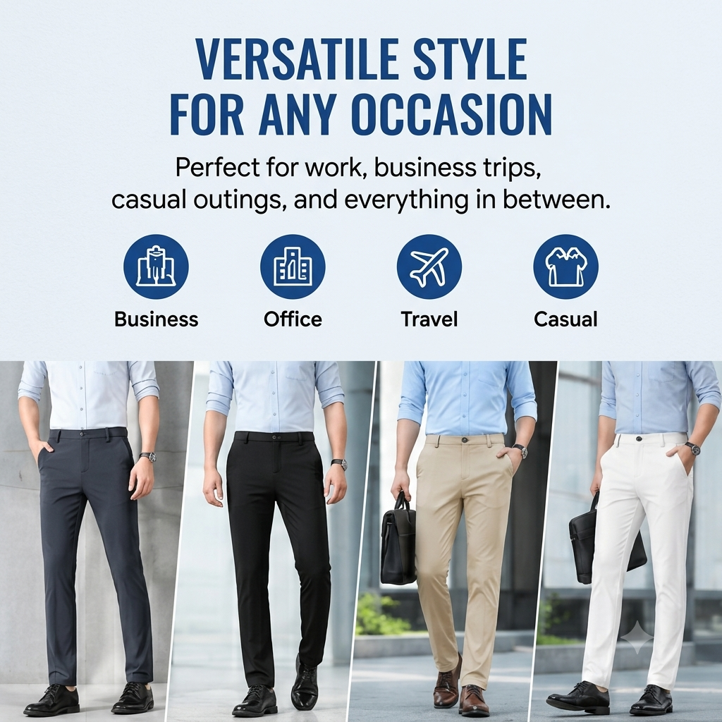 Men's Summer Cooling Stretch Slacks
