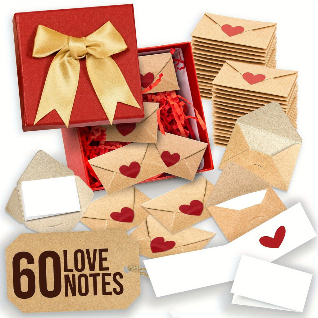 Mini Love Notes With Envelopes - Valentines Day Gifts