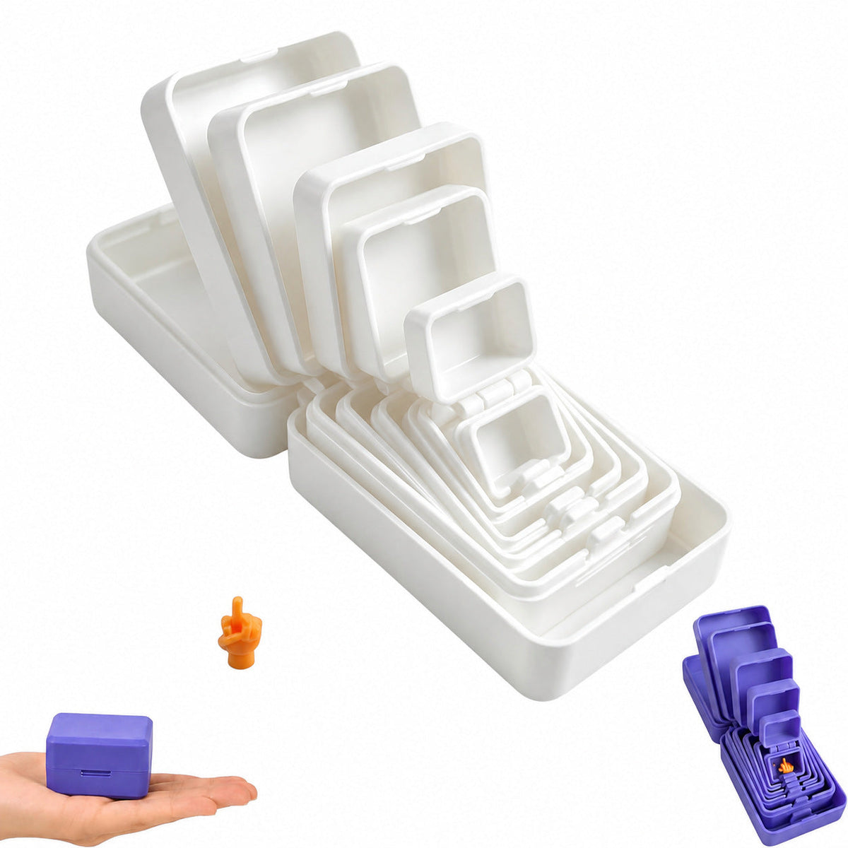 Surprise Nesting Gift Box, Multi-Layer 3D Printed Prank Box, Funny Unboxing Gift